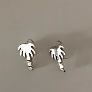 Sterling silver palm tree earrings